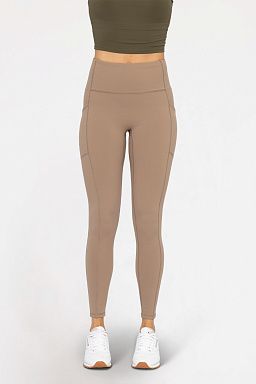 BRONZE Newport No Front Seam Lycra-Blend Swoop Pinecone