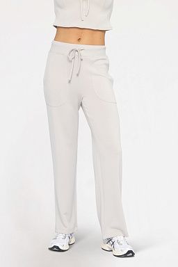 CozyChic Wide-Leg Lounge Pale grey