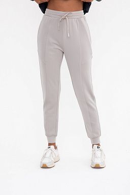 Cuffed Joggers with Zippered Pockets