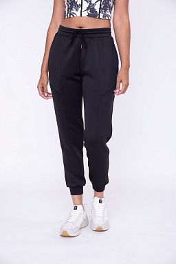 Cuffed Joggers with Zippered Pockets