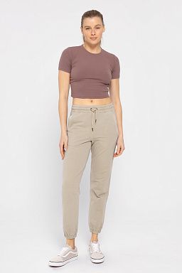 Essential Micro-Ribbed Athleisure Deep taupe