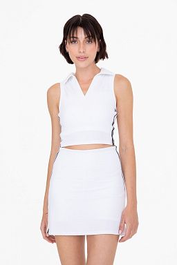 GREEN Side Stripe Tennis Top