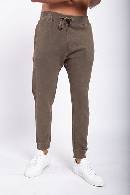 Mineral-Washed Cotton Joggers