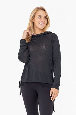 Modal Blend Hooded Long Sleeve