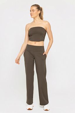 Nylon Blend Bandeau Black olive