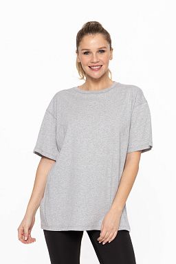 Organic Cotton Boyfriend Tee Heather grey