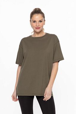 Organic Cotton Boyfriend Tee Ivy green