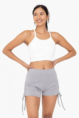 Ribbed Seamless Crop Tank with Strappy Back