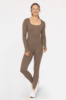 Seamless Ribbed Long Sleeve Java