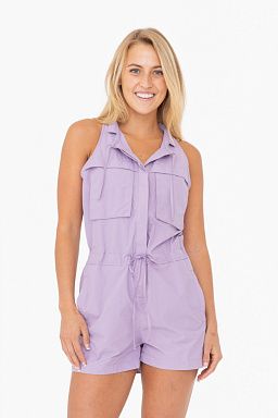 Sleeveless Cargo Romper