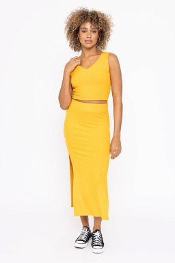 V-Neck & High Waisted Mango set